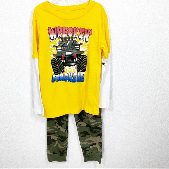 Revolution Other - Revolution Monster Truck Camo 2 Pc. Shirt & Pants